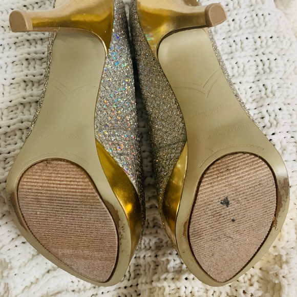 Enzo Angiolini Easully Silver Gold Formal Heels - Picture 3 of 13